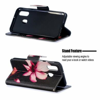 Чохол-книжка Deexe Color Wallet для Samsung Galaxy A40 (А405) - Flower Pattern