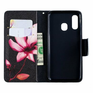 Чохол-книжка Deexe Color Wallet для Samsung Galaxy A40 (А405) - Flower Pattern