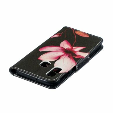 Чохол-книжка Deexe Color Wallet для Samsung Galaxy A40 (А405) - Flower Pattern