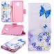 Чехол-книжка Deexe Color Wallet для Samsung Galaxy A6 2018 (A600) - Butterfly in Flowers. Фото 2 из 8