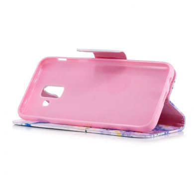 Чехол-книжка Deexe Color Wallet для Samsung Galaxy A6 2018 (A600) - Butterfly in Flowers