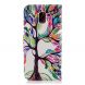Чохол-книжка Deexe Color Wallet для Samsung Galaxy J6 2018 (J600) - Colorful Tree