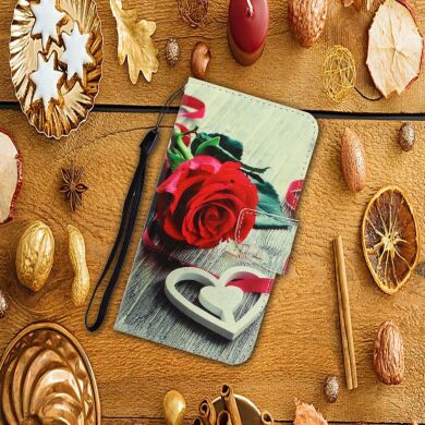 Чохол-книжка Deexe Color Wallet для Samsung Galaxy M11 (M115) - Red Rose