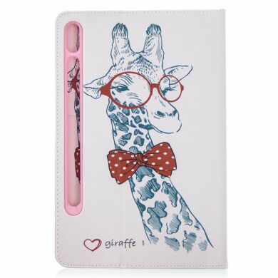 Чохол-книжка Deexe Pattern Style для Samsung Galaxy Tab S7 (T870/875) / S8 (T700/706) - Adorable Giraffe