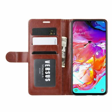 Чохол-книжка Deexe Wallet Style для Samsung Galaxy A20s (A207) - Brown