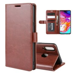 Чехол-книжка Deexe Wallet Style для Samsung Galaxy A20s (A207) - Brown