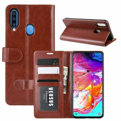 Чохол-книжка Deexe Wallet Style для Samsung Galaxy A20s (A207) - Brown