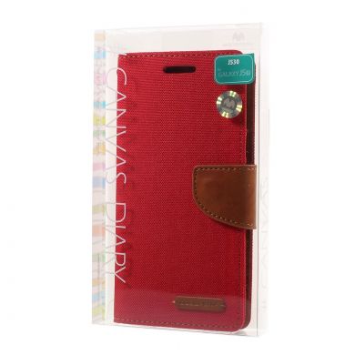 Чехол-книжка MERCURY Canvas Diary для Samsung Galaxy J5 2017 (J530) - Red