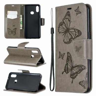 Чехол UniCase Butterfly Pattern для Samsung Galaxy A10s (A107) - Grey