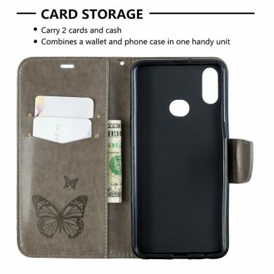 Чехол UniCase Butterfly Pattern для Samsung Galaxy A10s (A107) - Grey