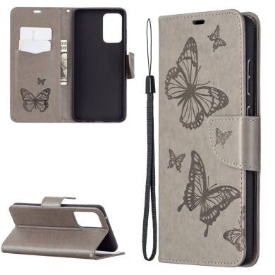 Чехол UniCase Butterfly Pattern для Samsung Galaxy A72 (А725) - Grey