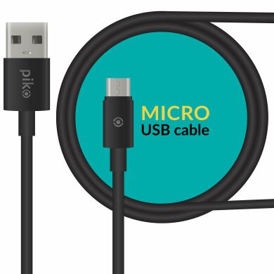 Дата-кабель Piko CB-UM12 MicroUSB (2m) - Black