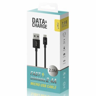 Дата-кабель Piko CB-UM12 MicroUSB (2m) - Black