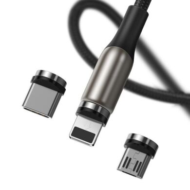 Кабель Baseus Zinc Magnetic Kit 3in1 Charging Cable (2m) TZCAXC-G01 - Black