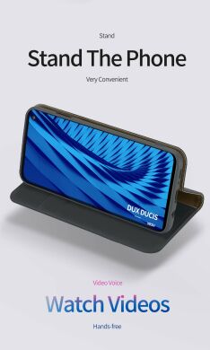 Кожаный чехол DUX DUCIS Wish Series для Samsung Galaxy S10e (G970) - Dark Blue