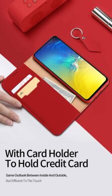 Шкіряний чохол DUX DUCIS Wish Series для Samsung Galaxy S10e (G970), Black