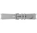 Оригінальний шкіряний ремінець Hybrid Band (Size M/L) для Samsung Galaxy Watch 4 / 4 Classic / 5 / 5 Pro / 6 / 6 Classic (ET-SHR89LSEGRU) - Silver