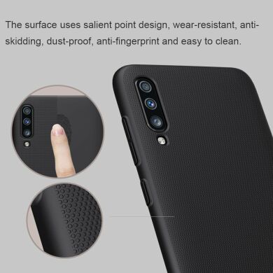 Пластиковый чехол NILLKIN Frosted Shield для Samsung Galaxy A50 (A505) - Red