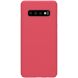 Пластиковый чехол NILLKIN Frosted Shield для Samsung Galaxy S10 Plus - Red. Фото 1 из 13