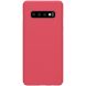 Пластиковый чехол NILLKIN Frosted Shield для Samsung Galaxy S10 Plus - Red. Фото 1 из 13