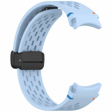 Ремешок Deexe Astra Strap для Samsung Galaxy Watch 4 / 4 Classic / 5 / 5 Pro / 6 / 6 Classic / 7 / FE - Baby Blue