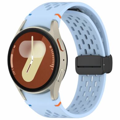 Ремешок Deexe Astra Strap для Samsung Galaxy Watch 4 / 4 Classic / 5 / 5 Pro / 6 / 6 Classic / 7 / FE - Baby Blue