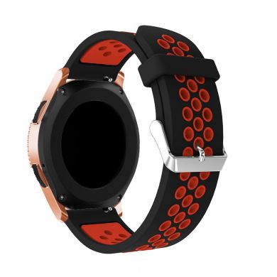 Ремінець Deexe Dual Color для Samsung Galaxy Watch 42mm - Black/Red