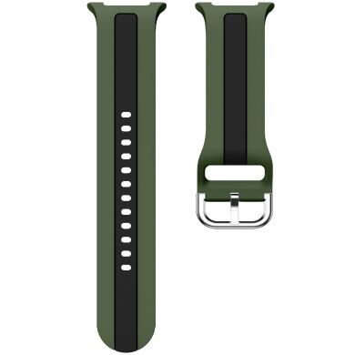 Ремешок Deexe Sport Strap для Samsung Galaxy Watch 8 (40/44mm) / 8 Classic - Army Green / Black