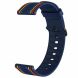 Ремешок Deexe Twill Color Strap для часов с шириной крепления 22мм - Dark Blue / Colorful. Фото 4 из 4