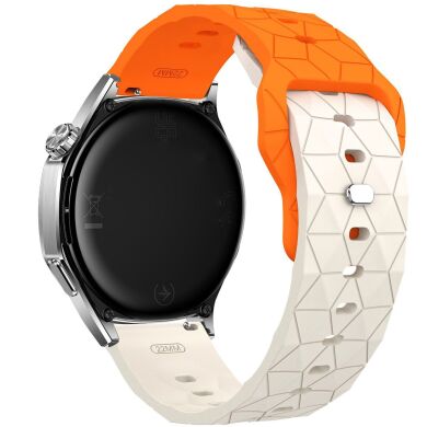 Ремешок Reframe Hexa Grip для часов с шириной крепления 22 мм - Orange / White