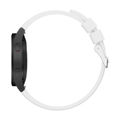 Ремешок UniCase Silicone Band для Samsung Galaxy Watch 4 Classic (46mm) / Watch 4 Classic (42mm) / Watch 4 (40mm) / Watch 4 (44mm) - White