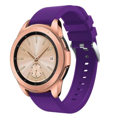 Ремешок UniCase Twill Texture для Samsung Galaxy Watch 42mm / Watch 3 41mm - Purple