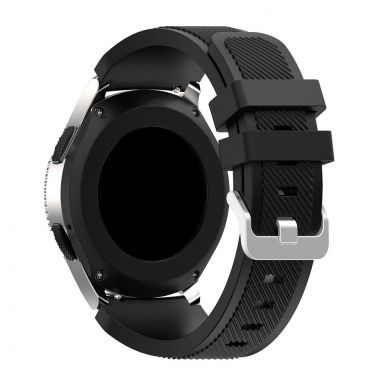 Ремешок UniCase Twill Texture для Samsung Galaxy Watch 46mm / Watch 3 45mm / Gear S3 - Black