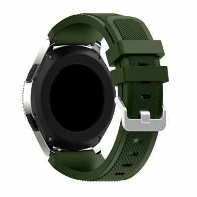 Ремешок UniCase Twill Texture для Samsung Galaxy Watch 46mm / Watch 3 45mm / Gear S3 - Green