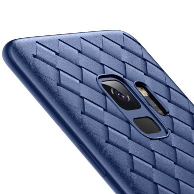 Силиконовый чехол BASEUS Woven Texture для Samsung Galaxy S9 (G960) - Blue