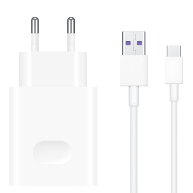 Сетевое зарядное устройство Huawei CP84 SuperCharge (40W) + кабель Type-C - White