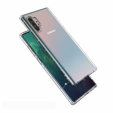 Силиконовый (TPU) чехол Deexe Clear Cover для Samsung Galaxy Note 10+ (N975) - Transparent