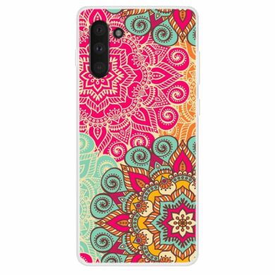 Силиконовый (TPU) чехол Deexe Life Style для Samsung Galaxy Note 10 (N970) - Colorized Mandala Flower