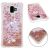Силіконовий (TPU) чохол Deexe Liquid Glitter для Samsung Galaxy J6+ (J610) - Rose Gold