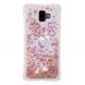 Силіконовий (TPU) чохол Deexe Liquid Glitter для Samsung Galaxy J6+ (J610) - Rose Gold