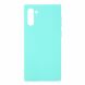 Силиконовый (TPU) чехол Deexe Matte Case для Samsung Galaxy Note 10 (N970) - Baby Blue. Фото 1 из 3