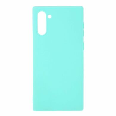 Силиконовый (TPU) чехол Deexe Matte Case для Samsung Galaxy Note 10 (N970) - Baby Blue