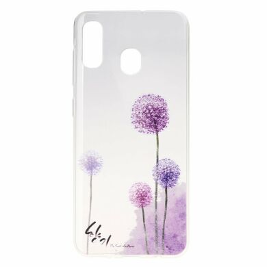 Силиконовый (TPU) чехол Deexe Pretty Glossy для Samsung Galaxy A10s (A107) - Dandelion Printing TPU