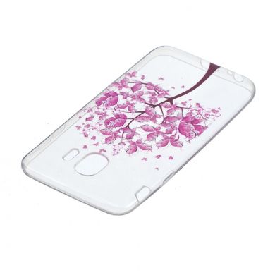 Силиконовый (TPU) чехол Deexe Pretty Glossy для Samsung Galaxy J4 2018 (J400) - Colorful Tree