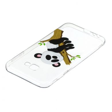 Силиконовый (TPU) чехол Deexe Pretty Things для Samsung Galaxy J4+ (J415) - Panda Climbing Tree