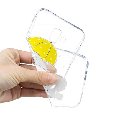 Силіконовий (TPU) чохол Deexe Pretty Glossy для Samsung Galaxy J6+ (J610) - Elephant Holding an Umbrella