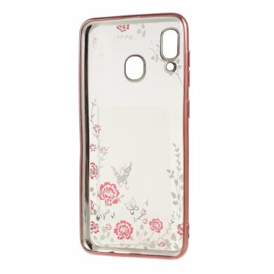 Силіконовий (TPU) чохол Deexe Shiny Cover для Samsung Galaxy A30 (A305) / A20 (A205) - Rose Gold