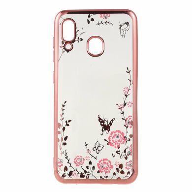 Силіконовий (TPU) чохол Deexe Shiny Cover для Samsung Galaxy A30 (A305) / A20 (A205) - Rose Gold