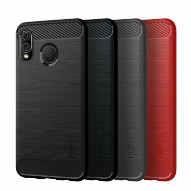 Силіконовий (TPU) чохол MOFI Carbon Fiber для Samsung Galaxy A30 (A305) / A20 (A205) - Black