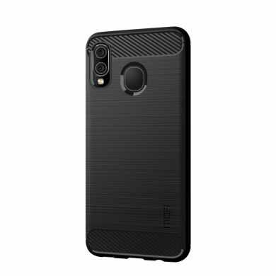 Силіконовий (TPU) чохол MOFI Carbon Fiber для Samsung Galaxy A30 (A305) / A20 (A205) - Black